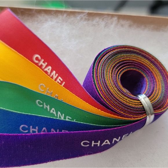 CHANEL Other - CHANEL Holiday Ribbon - 5 Rainbow Colors 5 Yards